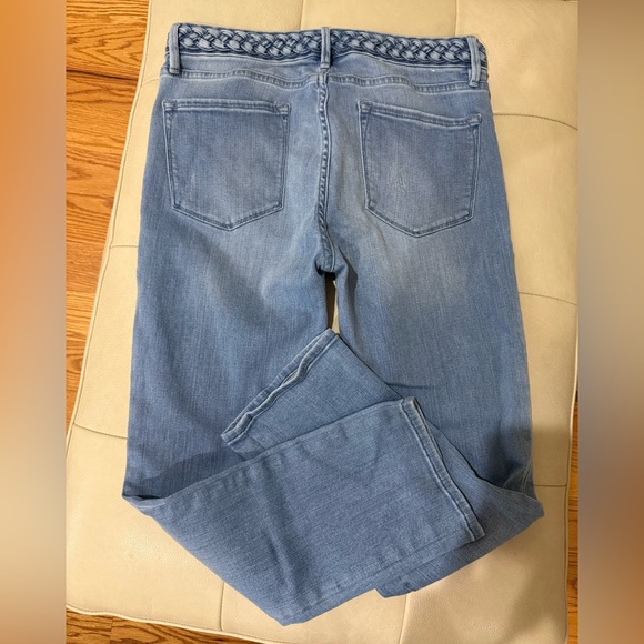 FRAME
Le Crop Mini Bootcut Braided-waist Jeans In Fountain - Picture 5 of 8